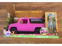 barbie camping fun doll truck & kayak